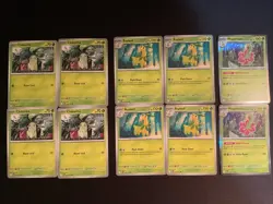 Pokemon TCG Playset - 4x Chikorita + 4x Bayleef + 2x Meganium Mega Evolution NM - Image 1