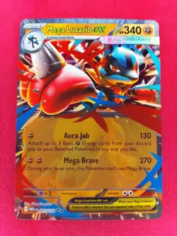 Mega Lucario EX 77/132 - Pokemon Mega Evolution TCG - Near Mint - Image 1