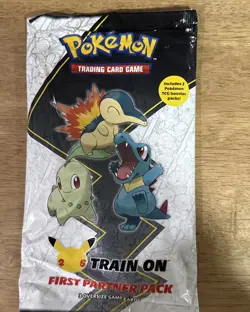 Pokemon TCG 25th Anniversary First Partner Pack - JOHTO + 2 • FACTORY SEALED 820650809675 - Image 2