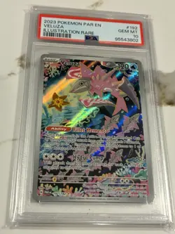 Pokemon TCG Veluza Illustration Rare Paradox Rift 192/182 PSA 10 - Image 4