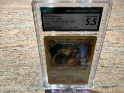 Dark Charizard Pokemon 2000 Team Rocket 1st Edition 4/82 Holo CGC 5.5 - Image 1