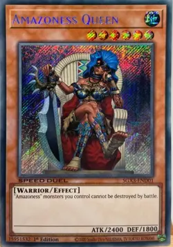 Yugioh Amazoness Queen Secret Rare Speed Duel SGX3 NM - Image 1