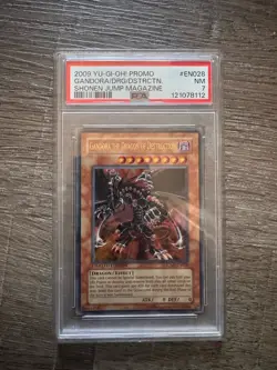 2009 Yu-Gi-Oh! Jump Promo JUMP-EN028 Gandora The Dragon of Destruction PSA 7 - Image 1