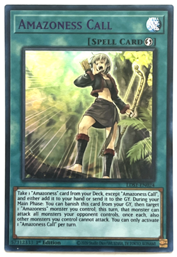 YuGiOh! - Amazoness Call (Purple) - LDS1-EN024 - 1st Edition - Ultra Rare - Image 1