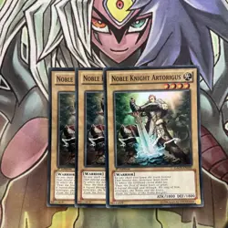 GAOV-EN000 x3 Noble Knight Artorigus Super Rare Excellent Condition Yugioh - Image 1
