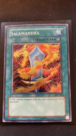 Yugioh Salamandra - DDS-006 - Secret Rare LP/MP - Image 1