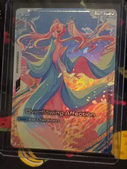 GUNDAM TCG CARD OVERFLOWING AFFECTION GD01-118 U+ HOLO FOIL ENGLISH - Image 1