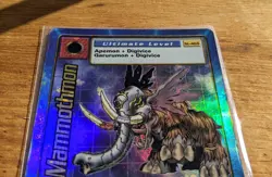 1999 Bandai Digimon Holo Card Mammothmon St-46S Digital Monsters English - Image 5