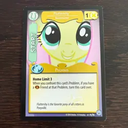 My Little Pony Fluttershy Beastmaster #f6 Foil MLP TCG Trading Card Game - Image 1