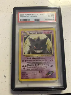 2000 Pokemon Gym Challenge Sabrina’s Gengar Card PSA 6 - Image 1