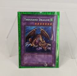 1996 Yu-Gi-Oh YuGiOh Holo Card Thousand Dragon MRD-143 English Konami - Image 1
