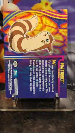 FURRET TV Animation Edition POKEMON Trading Card 2001 TOPPS #162 - Image 2