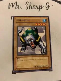 TURTLE-TIGER - LOB-K023 KOREAN Yu-Gi-Oh! CARD COMMON KONAMI 2003 TCG ORIGINAL - Image 4
