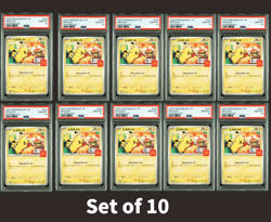 PSA 10 Pikachu McDONALD'S PROMO 020/M-P Pokemon card Set of 10 Japanese - Image 1