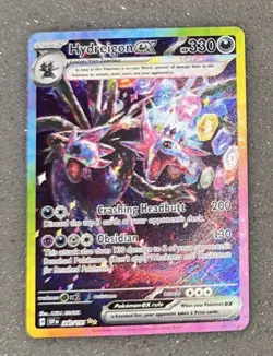 Pokemon TCG Surging Sparks Hydreigon EX Full Art Double Rare Holo Card 240/191 - Image 3