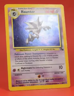 Pokemon TCG English Card Fossil Set Haunter 6/62 Holo Rare - Image 3
