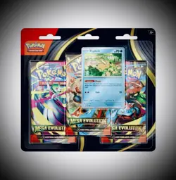 Pokemon TCG Mega Evolution 3 Booster Pack + Psyduck Promo Card | Sealed - Image 1
