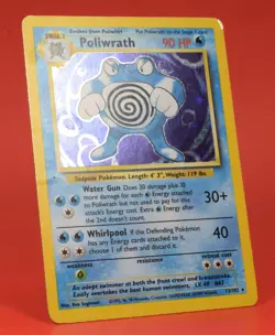 Pokemon TCG English Card Base Set Poliwrath 13/102 Holo Rare - Image 3