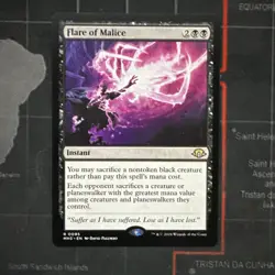 MTG Flare of Malice - Modern Horizons 3 #95 Magic the Gathering Card Rare NM - Image 1