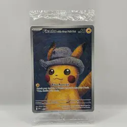 Pokemon Card - Pikachu with Grey Felt Hat X VAN GOGH PIKACHU Promo SVP085 SEALED - Image 1