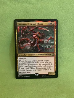 Carnage, Crimson Chaos 0125 Marvel’s Spider-Man NM Magic The Gathering MTG SPM - Image 1