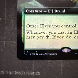 Leaf-Crowned Visionary - Foil - Extended Art - Dominaria United #414 MTG Magic T - Image 2