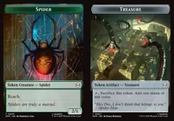 MTG Spider-Man TOKEN Spider #0003 Treasure #0007 PLAYSET 4X X4 - Image 1