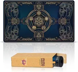 MTG Playmat Rubber Stitched Blue Compatible with Magic YuGiOh TCG - Image 3