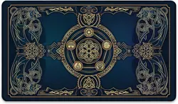 MTG Playmat Rubber Stitched Blue Compatible with Magic YuGiOh TCG - Image 5