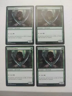 Llanowar Elvesn x 4 Dominaria Regular Playset MTG - Image 1