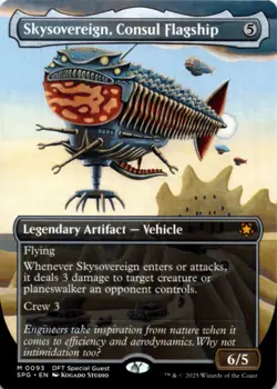 MTG Skysovereign, Consul Flagship (Borderless) Normal NM Special Guests Magic 93 - Image 1