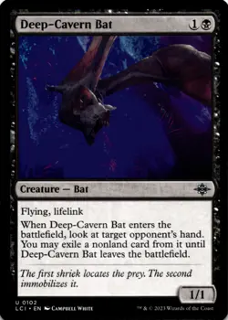 MTG Deep-Cavern Bat Normal NM The Lost Caverns of Ixalan Magic 102 - Image 1