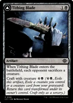 MTG Tithing Blade Normal NM The Lost Caverns of Ixalan Magic 128 - Image 1