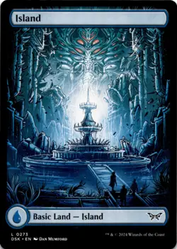 MTG Island (0273) - Full Art Normal NM Duskmourn: House of Horror Magic 273 - Image 1