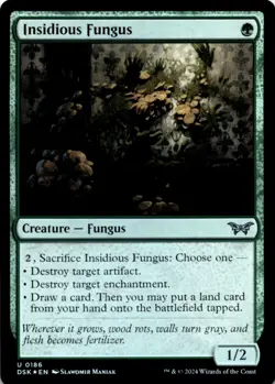 MTG Insidious Fungus Foil NM Duskmourn: House of Horror Magic 186 - Image 1