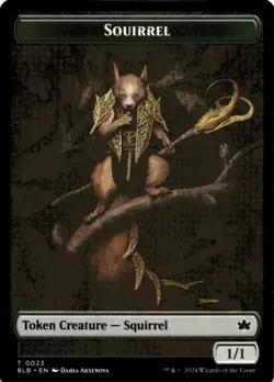 MTG Squirrel Token Normal NM Bloomburrow Magic 23 - Image 1