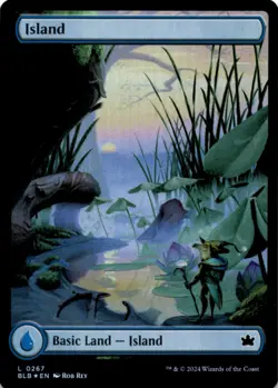 MTG Island (0267) Foil NM Bloomburrow Magic 267 - Image 1