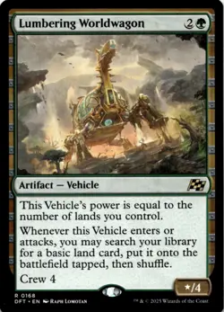 MTG Lumbering Worldwagon Normal NM Aetherdrift Magic 168 - Image 1