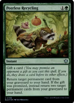MTG Peerless Recycling Foil NM Bloomburrow Magic 188 - Image 1