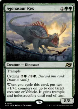MTG Agonasaur Rex Normal NM Aetherdrift Magic 151 - Image 1