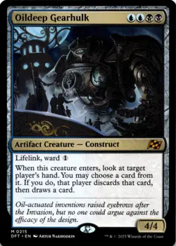 MTG Oildeep Gearhulk Normal NM Aetherdrift Magic 215 - Image 1