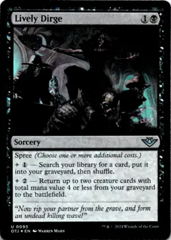 MTG Lively Dirge Foil NM Outlaws of Thunder Junction Magic 93 - Image 1