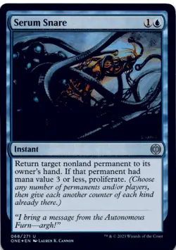 MTG Serum Snare Foil NM Phyrexia: All Will Be One Magic 68 - Image 1