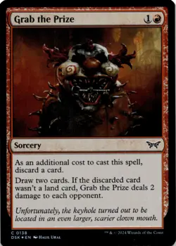 MTG Grab the Prize Foil NM Duskmourn: House of Horror Magic 138 - Image 1