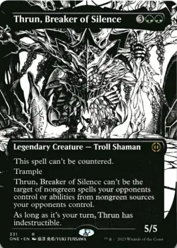 MTG Thrun, Breaker of Silence (Borderless) Normal NM Phyrexia: All Will Be One - Image 1