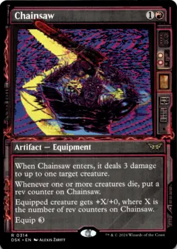 MTG Chainsaw (Showcase) Normal NM Duskmourn: House of Horror Magic 314 - Image 1