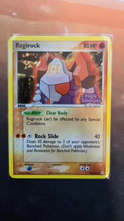 Regirock 28/110 Pokemon Ex Holon Phantoms Reverse Holo Stamped LP Light Play - Image 1