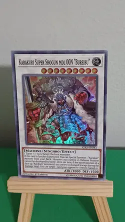 Yugioh Karakuri Super Shogun Mdl OON Bureibu IGAS-EN043 Super Rare 1st Edition - Image 1