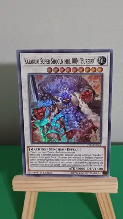 Yugioh Karakuri Super Shogun Mdl OON Bureibu IGAS-EN043 Super Rare 1st Edition - Image 2