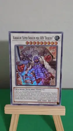 Yugioh Karakuri Super Shogun Mdl OON Bureibu IGAS-EN043 Super Rare 1st Edition - Image 3